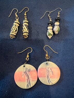 Earring Lot - 3 Pairs
